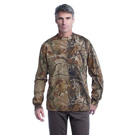 Russell Outdoors ™  Realtree Long Sleeve Explorer 100% Cotton T-Shirt with Pocket. S020R
