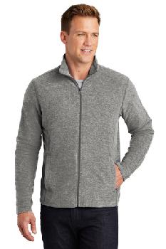 Port Authority Heather Microfleece Full-Zip Jacket. F235